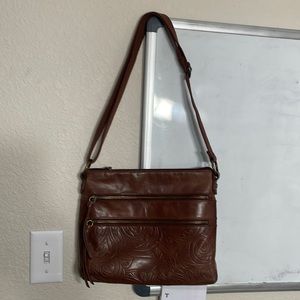 The Sak leather crossbody/ satchel